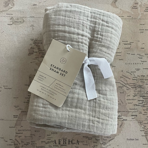 🆕THE CITIZENRY STANDARD SHAM SET ORGANIC COTTON GAUZE SHAMS - Picture 2 of 5